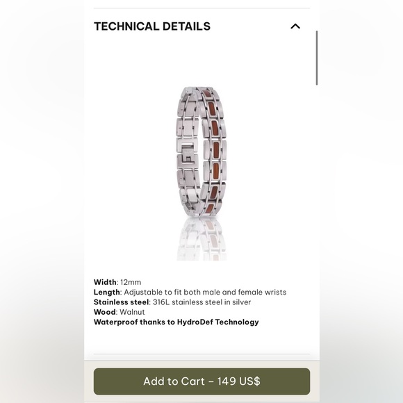 Mens bracelet STAINLESS STEEL 8.5” beautiful silver & black FINAL REDUCED PRICE - Picture 12 of 15